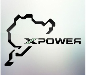Sticker auto geam X Power
