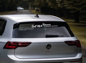 Sticker Luneta Golf Mk4 Community Romania