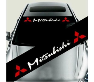 Sticker parasolar auto Mitsubishi (v2)