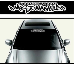 Sticker parasolar auto Most Wanted