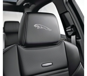 Sticker tetiera piele JAGUAR logo