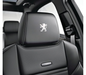 Sticker tetiera piele PEUGEOT logo