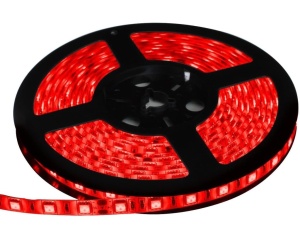 Banda Led Rosie 60 Leduri 5050/Metru, 24V, Rezistenta La Apa, Rola 5 Metri - Img 1