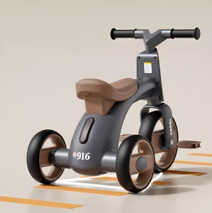 Bicicletă De Echilibru Cu Trei Roti Pentru Copii, Corgi Scooter Verde - Img 3