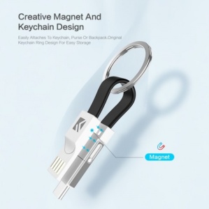 Cablu Breloc Incarcare 3 in 1 Magnetic - Img 2