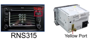 Cablu Interfata Video, Convertor CVBS‑RGBS Pentru Montare Camera Marsarier Aftermarket La RNS315 - Img 3