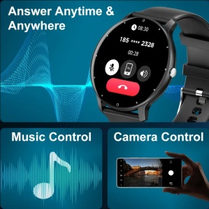 Ceas Smartwatch Fitness ZL02D Android/iOS IP67 Negru - Img 11