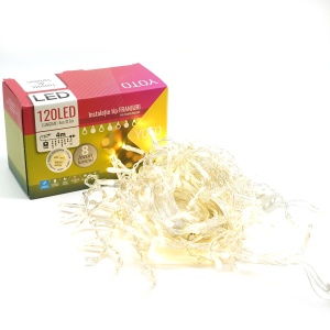 Instalatie Craciun Tip Turturi, 120 LED, 4 M, Alb Cald - Img 10