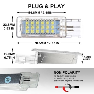 Lampi Led Iluminare Picioare Interior Volkswagen Golf, Passat, Tiguan, Touareg - Img 5