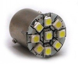 Led Auto BA15S 9 SMD Cu Pini Simetrici La 180 Grade - Img 1