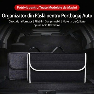 Organizator Portbagaj Auto Pliabil, Cutie Depozitare Multifunctionala, Material Textil - Img 6