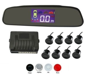 Senzori Parcare Fata Spate Cu 8 Senzori Cu Display In Oglinda S502-8 - Img 1