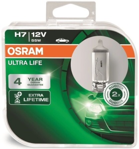 Set 2 Becuri H7 Osram Ultra Life 12V 55W