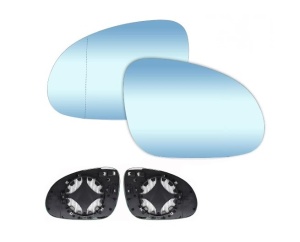 Set 2 Sticle Oglinda Stanga Dreapta Albastre Volkswagen Golf V, Golf Plus, Passat, Jetta, Sharan, Eos