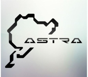 Sticker auto geam Astra