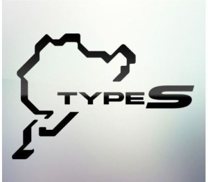Sticker auto geam Type S