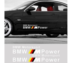 Sticker auto laterale BMW M Power (v2) - Img 2