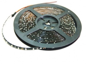Banda Led Albastra 60 Leduri 3528/metru, 12V, Rezistenta La Apa, La Rola De 5 Metri - Img 2
