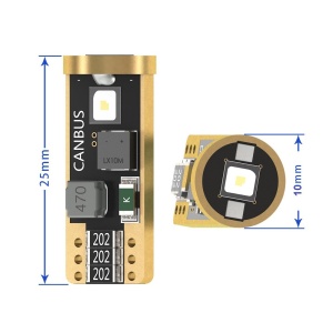 Bec LED Auto T10 CANBUS, 3 SMD 3838, Alb, 12–24V, Fara Eroare, Pentru Pozitie, Numar și Interior - Img 4