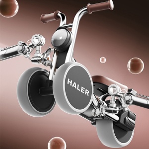 Bicicleta De Echilibru Haler Pentru Copii 1-6 Ani, Gri Grafit - Img 7