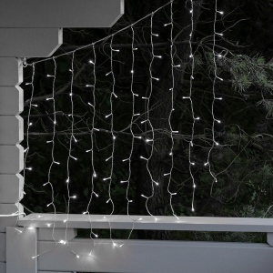 Instalatie Craciun Tip Perdea, 200 LED-uri, 5m x 1m, Alb Rece - Img 7