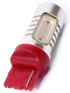 Led Auto Rosu T20 (7440) 6W High Power Cu O Singura Intensitate