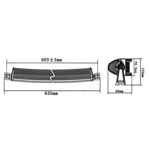 LED Bar Curbat 120W/12V-24V, 10200 Lumeni, 22"/57 cm, Combo Beam 12/60 Grade - Img 4