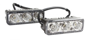 Lumini de zi DRL 3 led-3W 12V-24V Epistar - Img 1