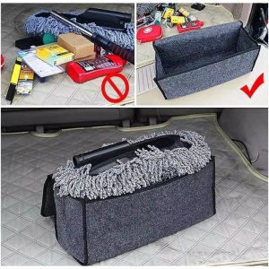 Organizator Portbagaj Auto Pliabil, Cutie Depozitare Multifunctionala, Material Textil - Img 3
