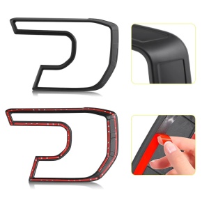 Set 2 Ornamente Faruri Ford Ranger T9 Wildtrak Negru Mat - Img 2