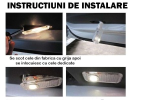 Set 2 Proiectoare Portiera LED Logo Dedicate BMW M Seria 3, Seria 5, Seria 6, Seria 7 - Img 5
