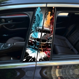 Set 2 Stickere Stalpi Auto Paint Car 55 x 25 cm
