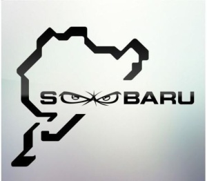 Sticker auto geam Subaru
