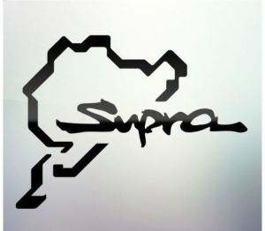 Sticker auto geam Supra
