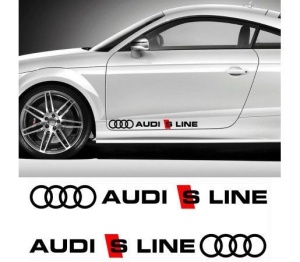 Sticker auto laterale Audi S Line (set 2 buc.)
