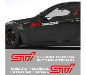 Sticker auto laterale Subaru STI - Img 2