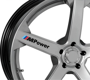 Sticker Jante - BMW MPower (Set 4 Buc.)