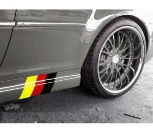 Sticker ornament auto model German Flag (v2)
