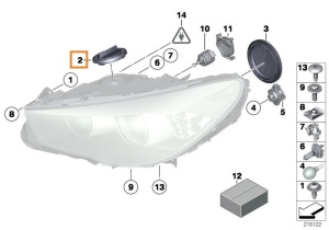 Capac Far Mic Pentru BMW Seria 5 - Img 2