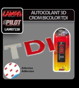 Emblema 3D Crom Bicolor TDI - Img 1