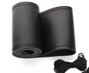 Husa Volan Premium Din Piele - Neagra