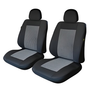 Huse Scaun Auto Fata LUX Negru - Set 2 Buc