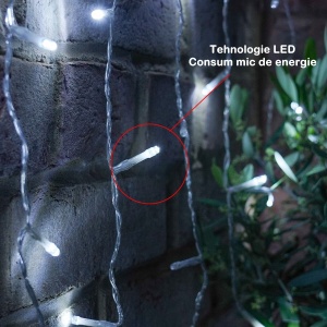 Instalatie Craciun Tip Perdea, 240 LED-uri, 2m x 2m, Alb Rece - Img 4