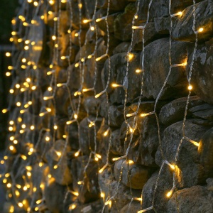 Instalatie Craciun Tip Perdea, 320 LED-uri, 3m x 3m, Alb Cald - Img 5