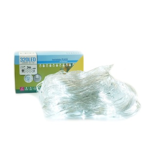 Instalatie Craciun Tip Plasa, 320 LED, 3 M, Alb Rece - Img 8