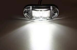 Lampa Led Semnalizare Camion Remorca Alb 12-24V - Img 2