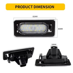 Lampi Led Numar Toyota Corolla Sedan 2014-2018 - Img 2