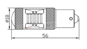 Led Auto Alb 30W BA15S 12-24V Canbus Cu Leduri CREE - Img 4