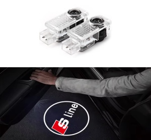 Proiectoare LED Logo Portiere Audi S-Line A3, A4, A5, A6