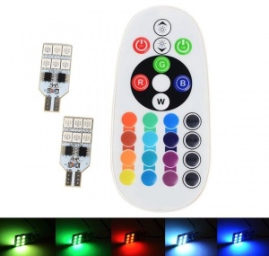 Set 2 Becuri Pozitie RGB cu Telecomanda - Img 2